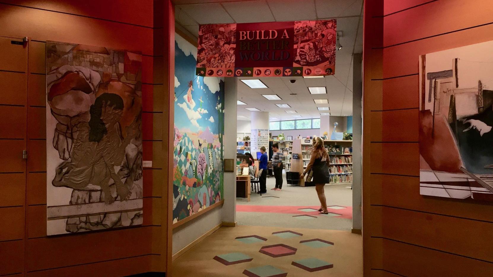 The children's room at Tucson's main library is closed for renovations